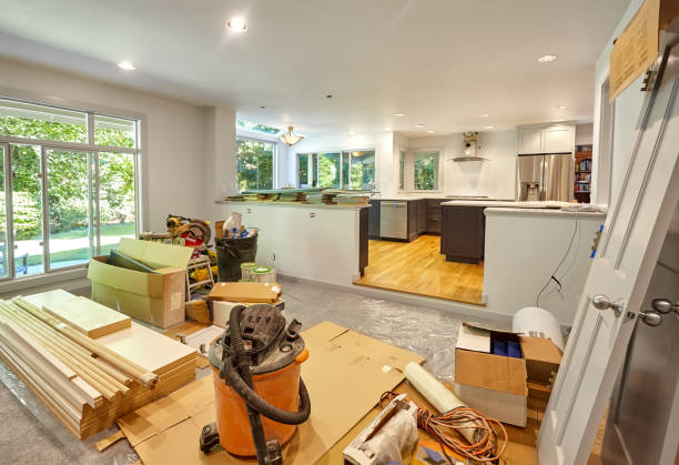 Professional Kitchen Flooring technician working in Dresser, WI